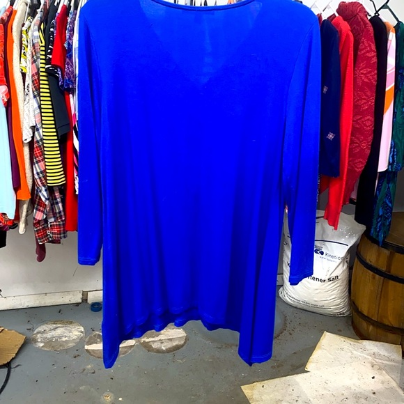 3/$15. Cable & Guage bright blue tunic - Picture 3 of 6